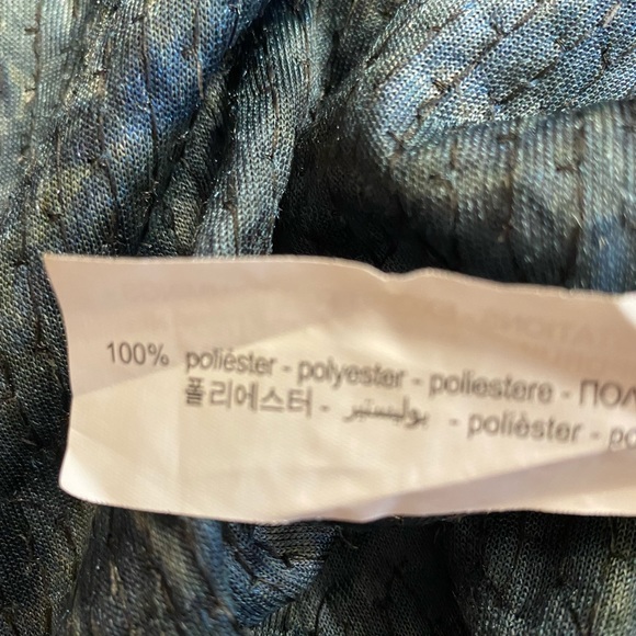 NWT ZARA  Glam Blue maximalist mini sequins dress w/spaghetti straps.Size L. - Picture 11 of 11